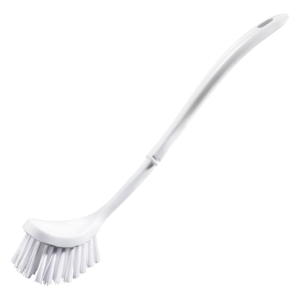 Oates White Plastic Toilet Brush