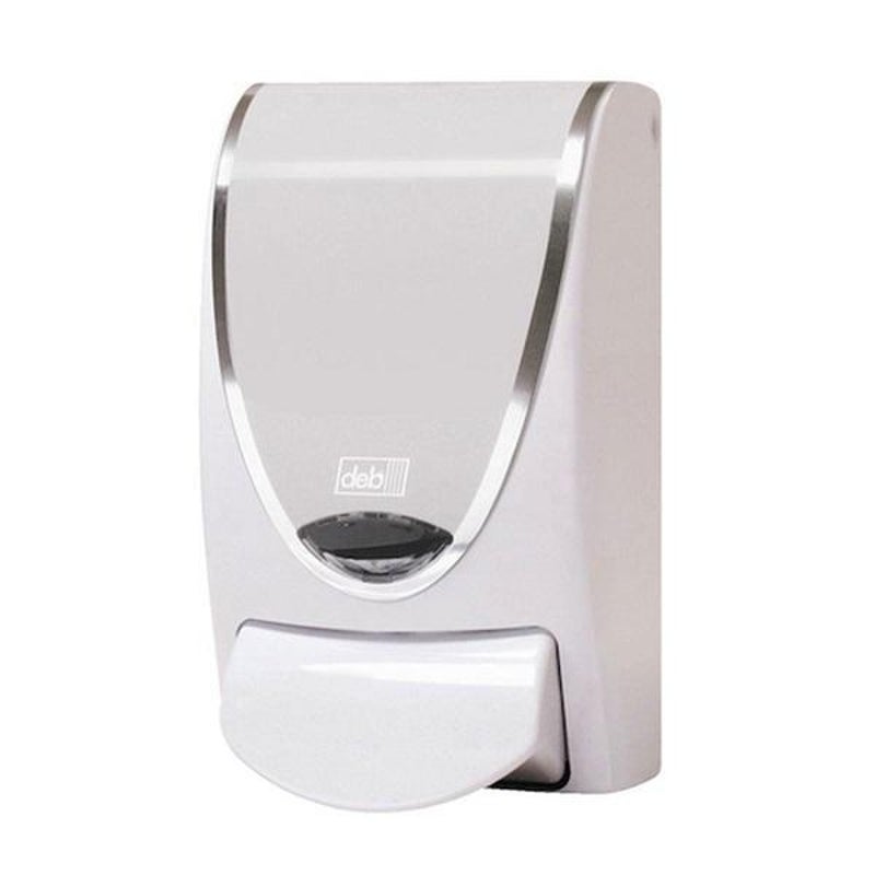 Deb Proline White & Chrome Trim 1L Foam Soap Dispenser