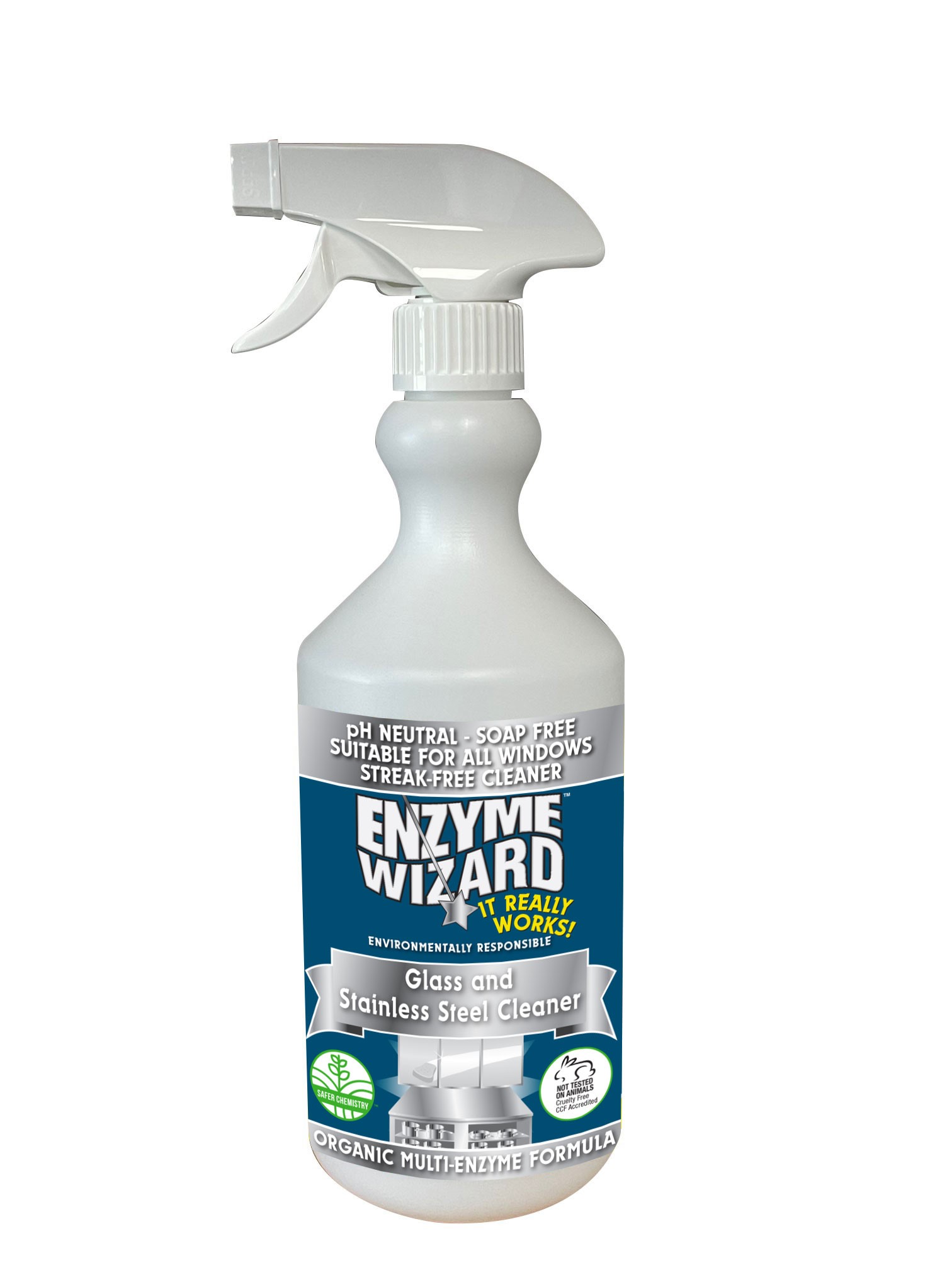 ENZYME WIZARD Glass and Stainless Steel Cleaner