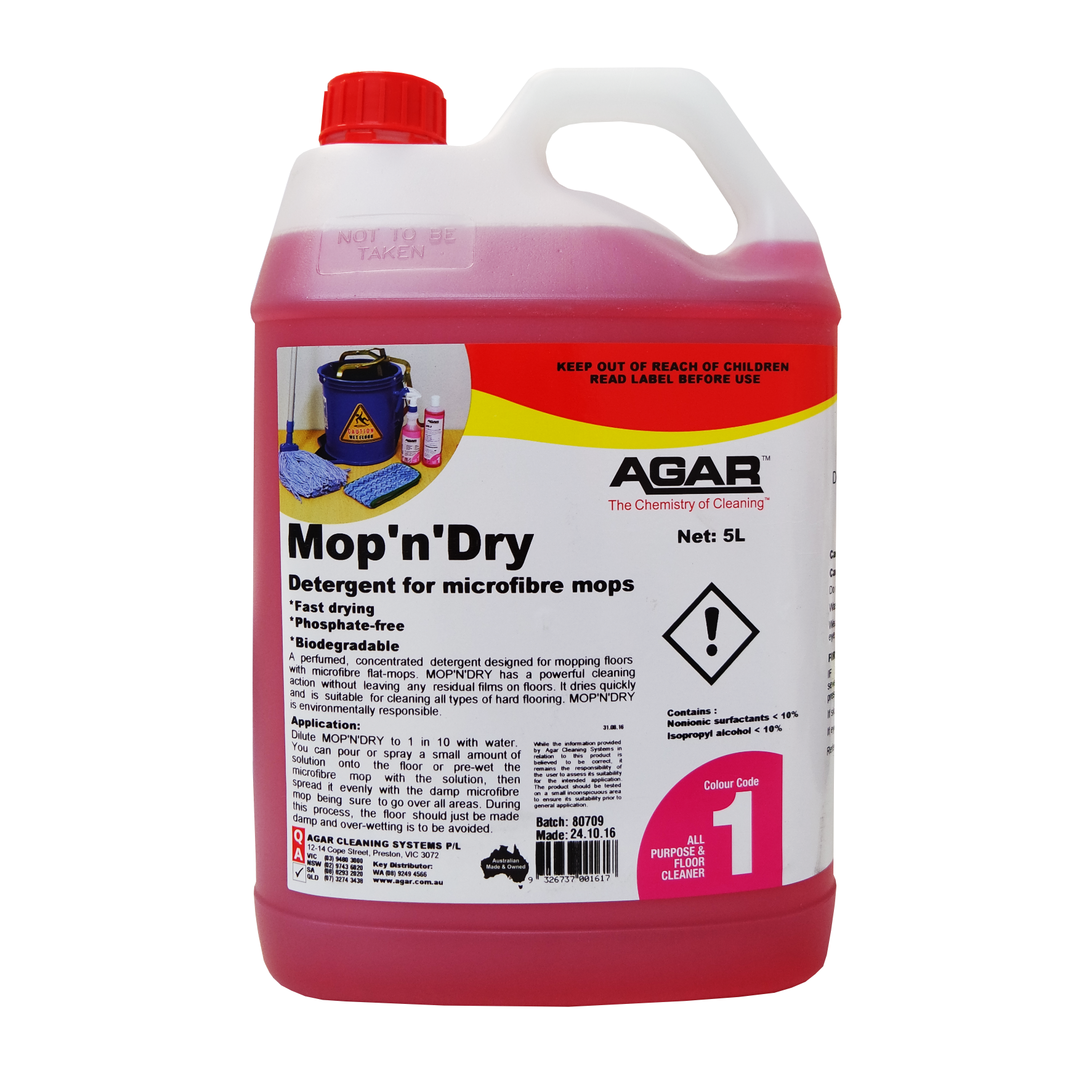 AGAR MOP 'N' DRY DETERGENT