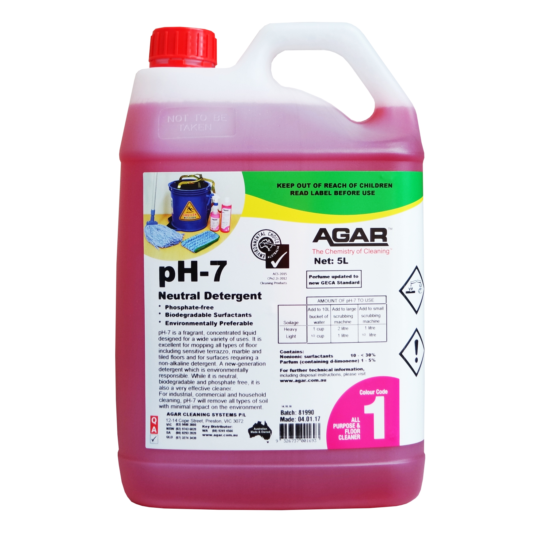AGAR PH7 NETURAL DETERGENT