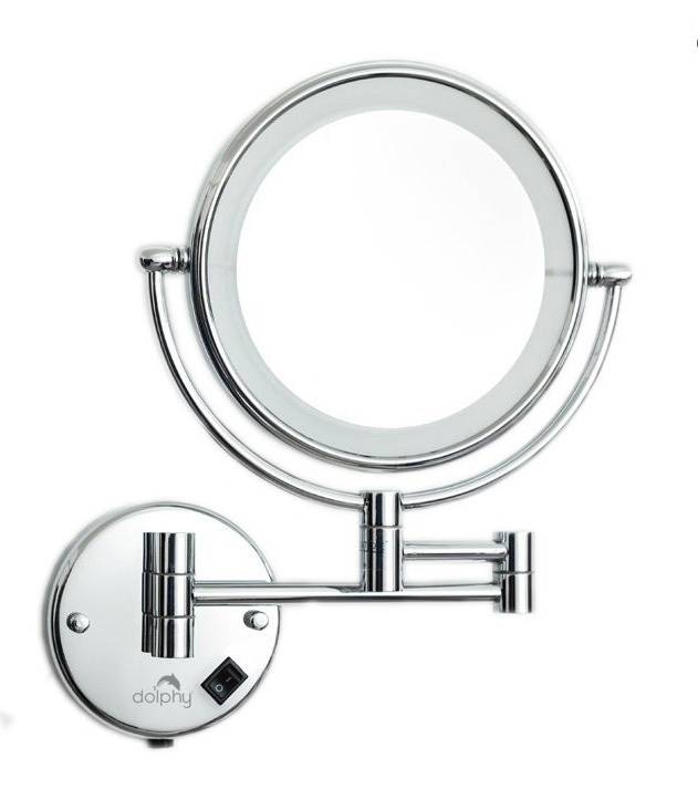 LED Magnifying Mirror Wall Mount - 8 Inch