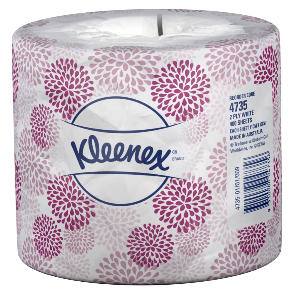 KLEENEX Toilet Tissue (4735), 2 Ply Toilet Paper, 48 Toilet Rolls / Case