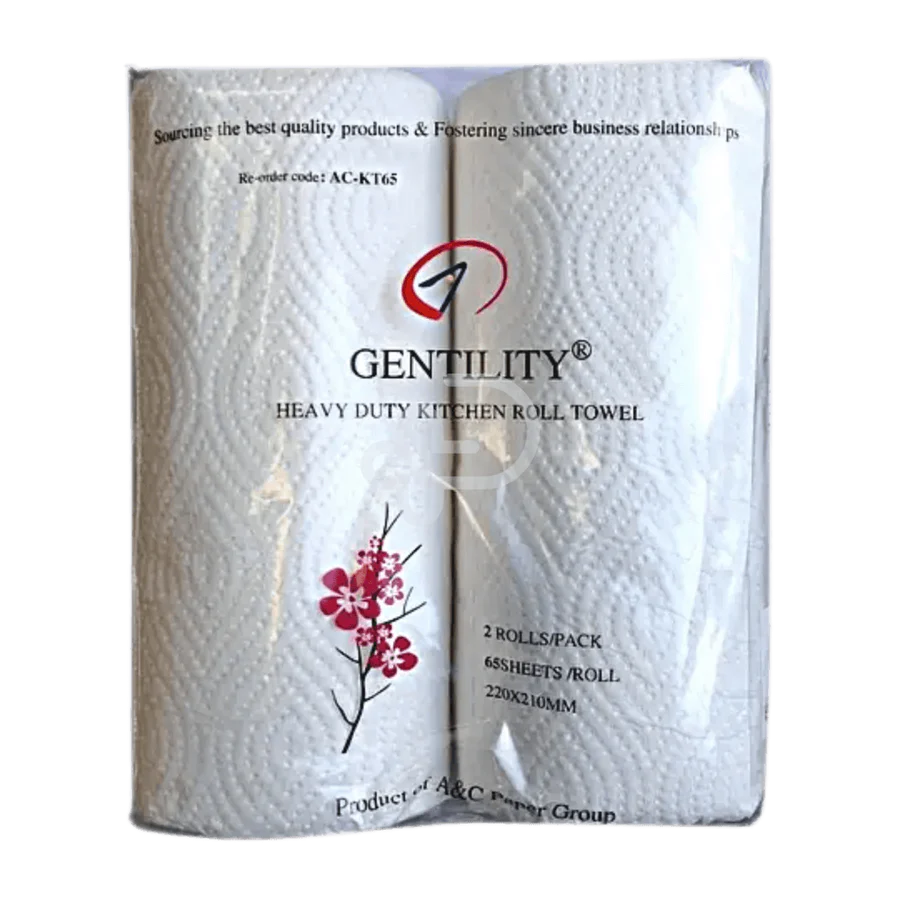 Gentility Premium 2 ply Kitchen Towel 65 Sheets 24 rolls/Carton