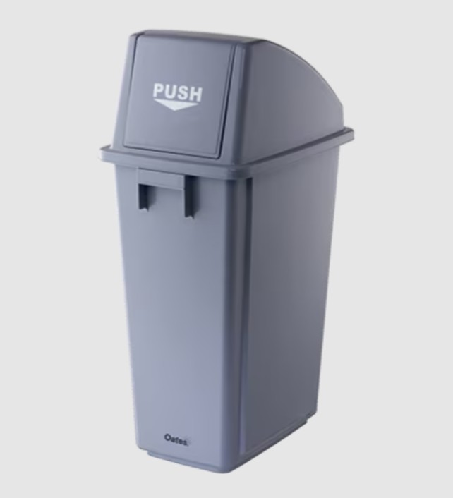 Flip Top Bin Slimline Grey - 58L