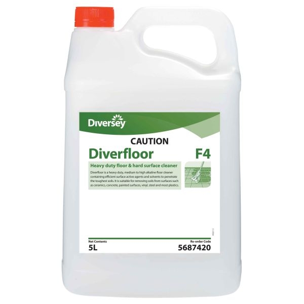 Diversey TASKI Diverfloor (Heavy Duty Floor and Hard Surface Cleaner) - 5L